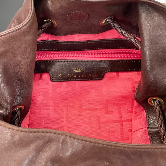 Elaine Turner Chocolate Brown, Hobo Shoulder Bag, Butter Soft Leather.Delicious - Picture 8 of 9